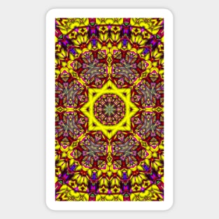 3D Abstract pattern, symmetrical 8 Sticker